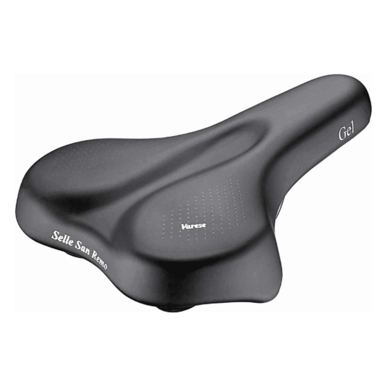 Unisex Gel Saddle Varese City/Trekking Black 265x200 mm - Comfort & Durability - 1