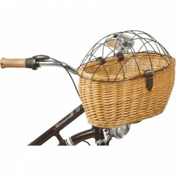 Wicker Pet Basket for Bicycle, Mounting Ø 28/34 mm, Max 15 kg - 3