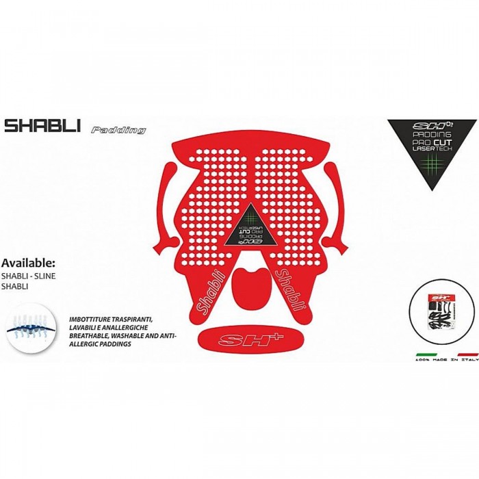 Rote Shabli S-Line/X-Plod Polsterung - Einheitsgröße, Komfort und Schutz - 1