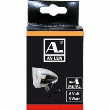 ANLUN Chrome EK Headlamp with Cable, No Bracket - 2