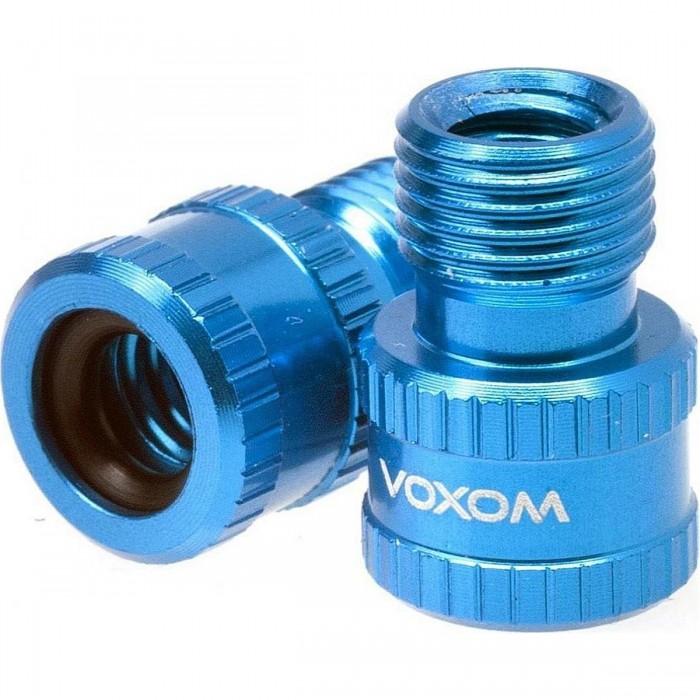 Adaptateur Valve Presta à Schrader Voxom VAD1 - Set de 2 Pièces, Bleu - 1