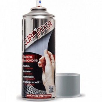 Spray de Pintura Removible Wrapper Gris Plateado 400ml - Película Protectora - 1