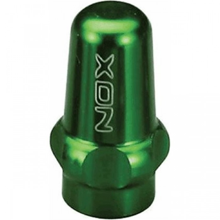 Green CNC Aluminum Presta Valve Caps - Set of 2 XON - 1