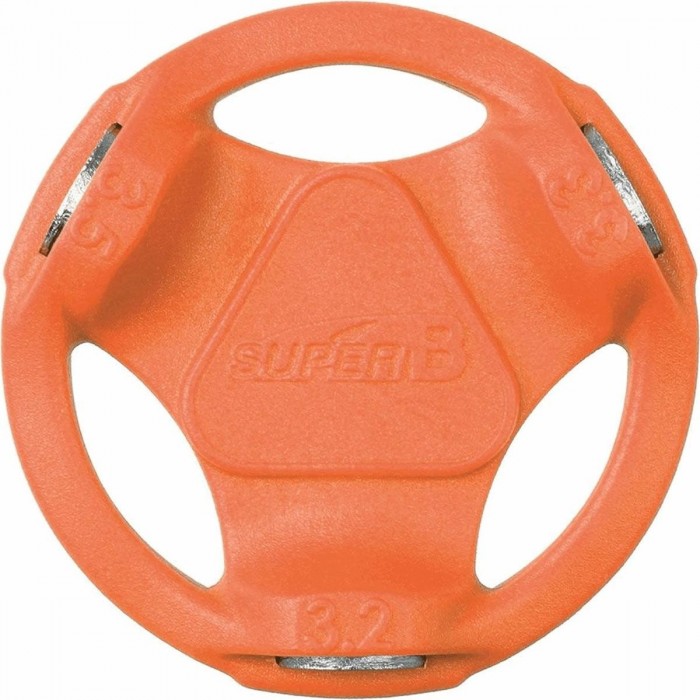 Chiave Tiraraggi 3in1 SuperB Arancio per Raggi 3,2/3,3/3,5mm - Versatilità e Precisione per la Manutenzione della Bicicletta - 1