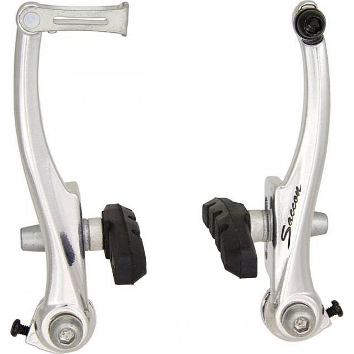 Silver Aluminum V-Brake 2025 for Mountain Bike - Lightweight and Durable - 1