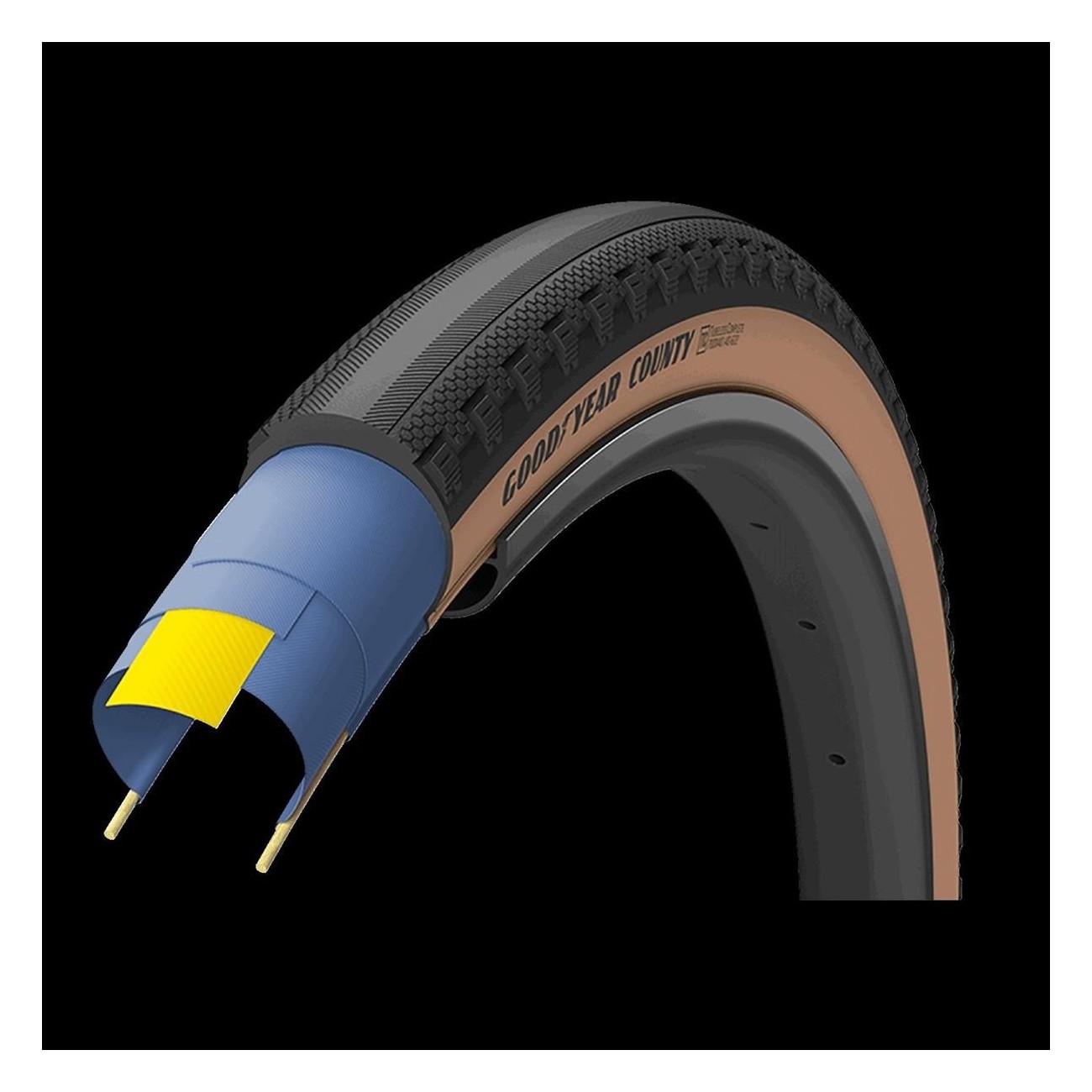 Copertone Goodyear County 650x50 Tubeless Nero/Para con Protezione R: Shield, 645g - 1 - Copertoni - 0810432031622