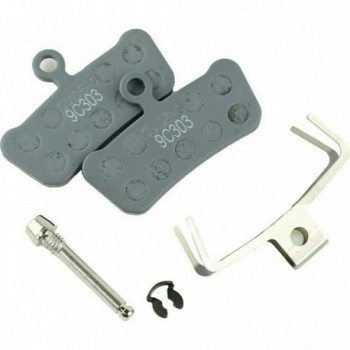 Organic Disc Brake Pads with Steel Support for MTB - Powerful for Trail and Riding - 1