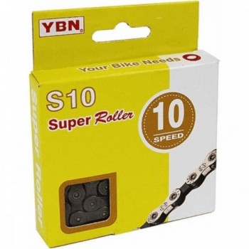 Yaban S10 10-Speed Chain 116 Links for MTB and Road - Compatible with Campagnolo, Shimano, SRAM - 1