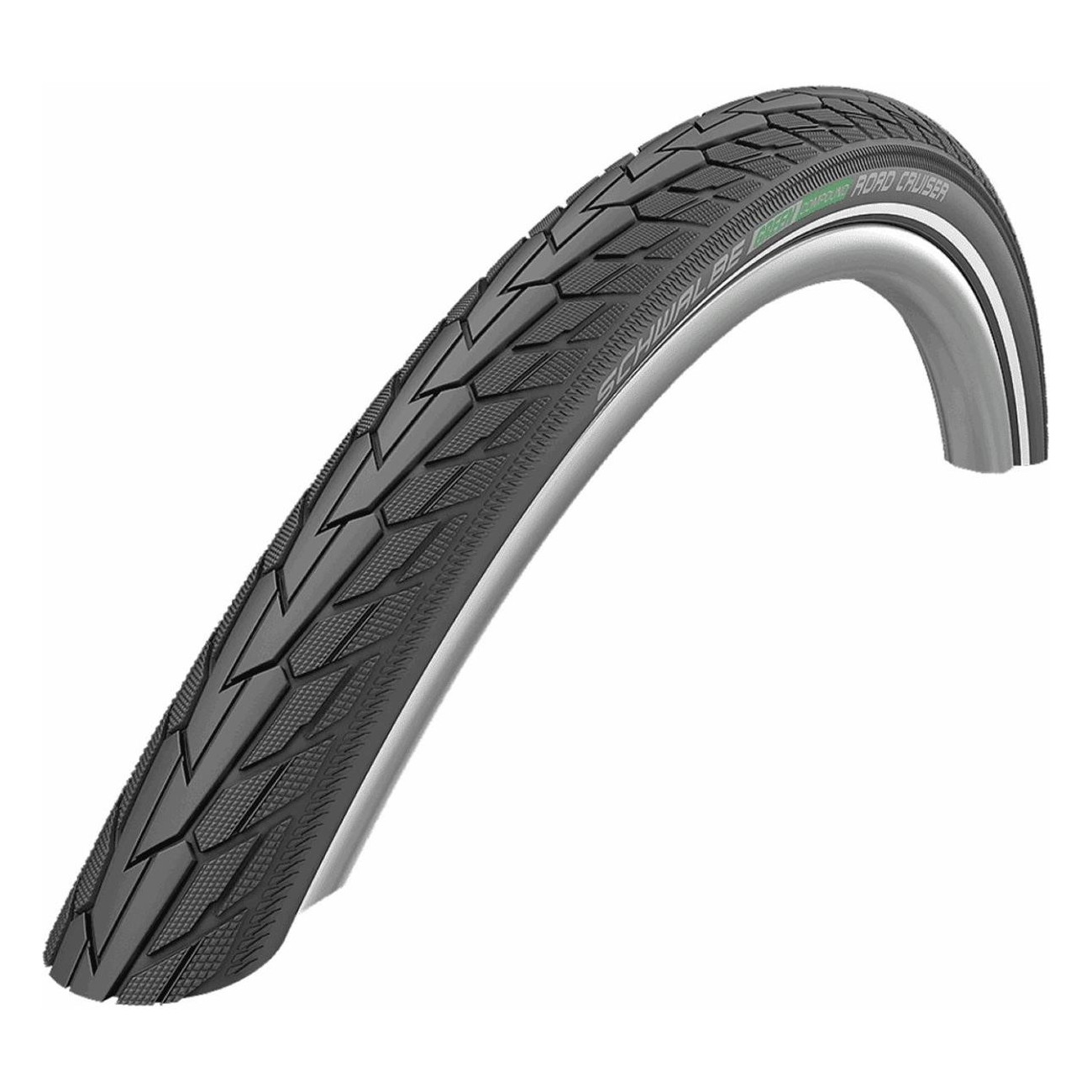 28' 700x35 Road Cruiser Black Rigid Tire for City Trekking with Green Compound - 1