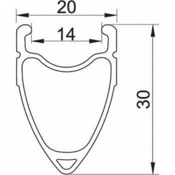 Remerx Taurus 28' Aluminium Rennradfelge 6005 Silber, 32 Löcher - 2