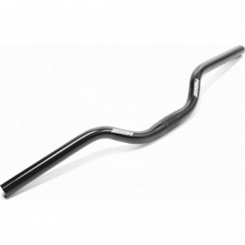 Guidon en Aluminium pour Vélo de Ville Noir 580mm Ø25.4mm avec Rise 50mm et Backsweep 15° - 1