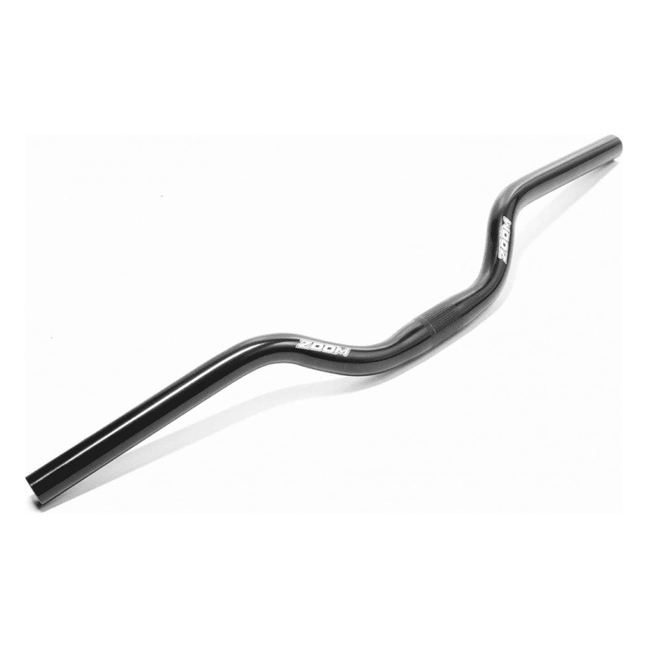 Guidon en Aluminium pour Vélo de Ville Noir 580mm Ø25.4mm avec Rise 50mm et Backsweep 15° - 1