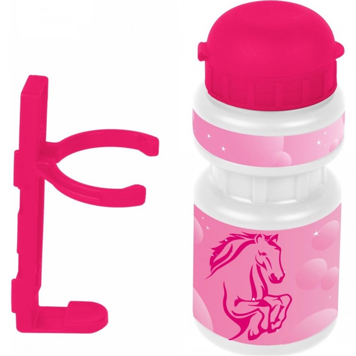 Biberon per Bambini PBO 300 Horse Rosa con Design Cavallo - 1 - Borracce - 0887539027698