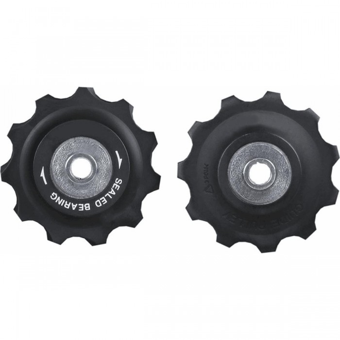 11-Tooth Rear Derailleur Pulley Black with Ball Bearings Compatible Shimano, Campagnolo, SRAM - 1