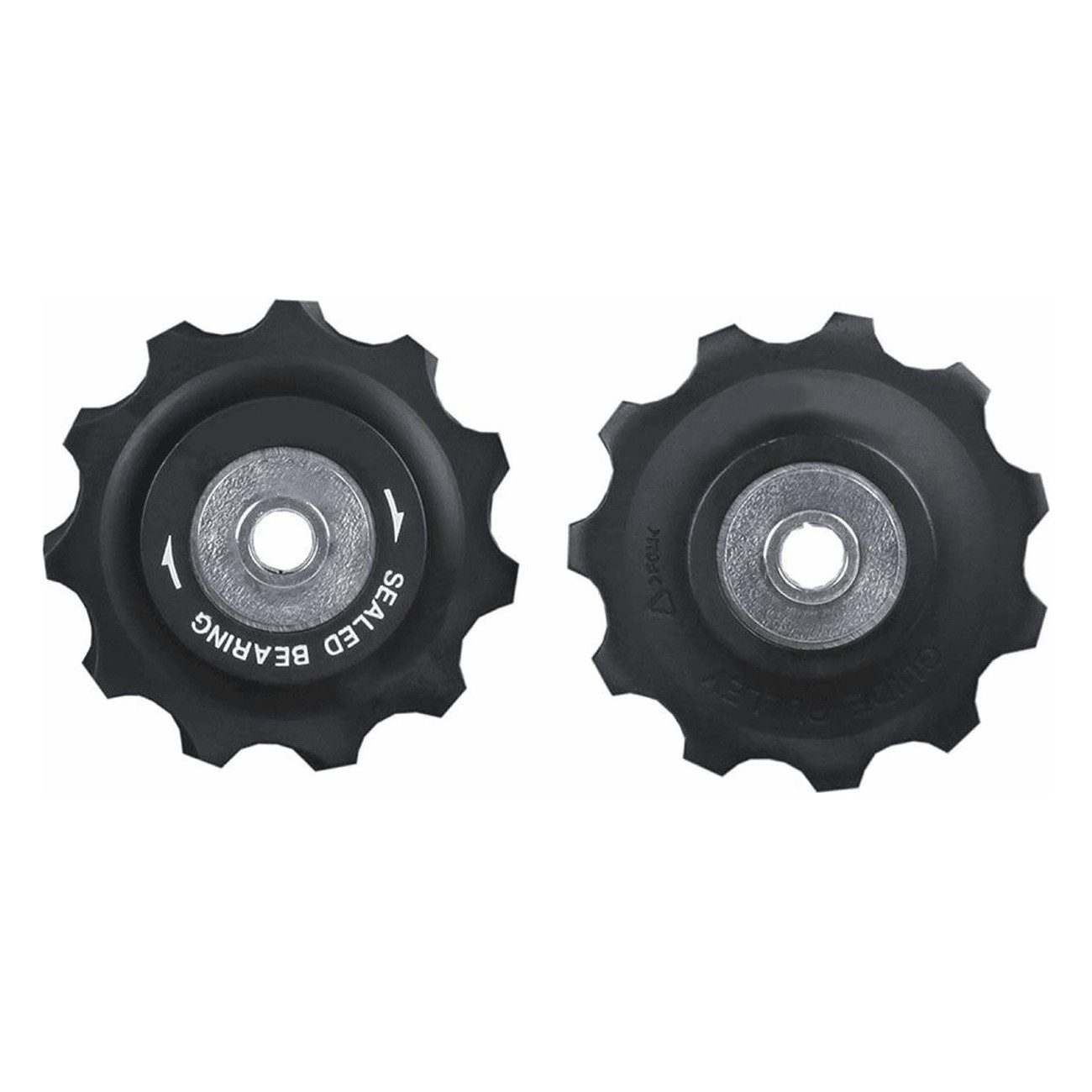 11-Tooth Rear Derailleur Pulley Black with Ball Bearings Compatible Shimano, Campagnolo, SRAM - 1