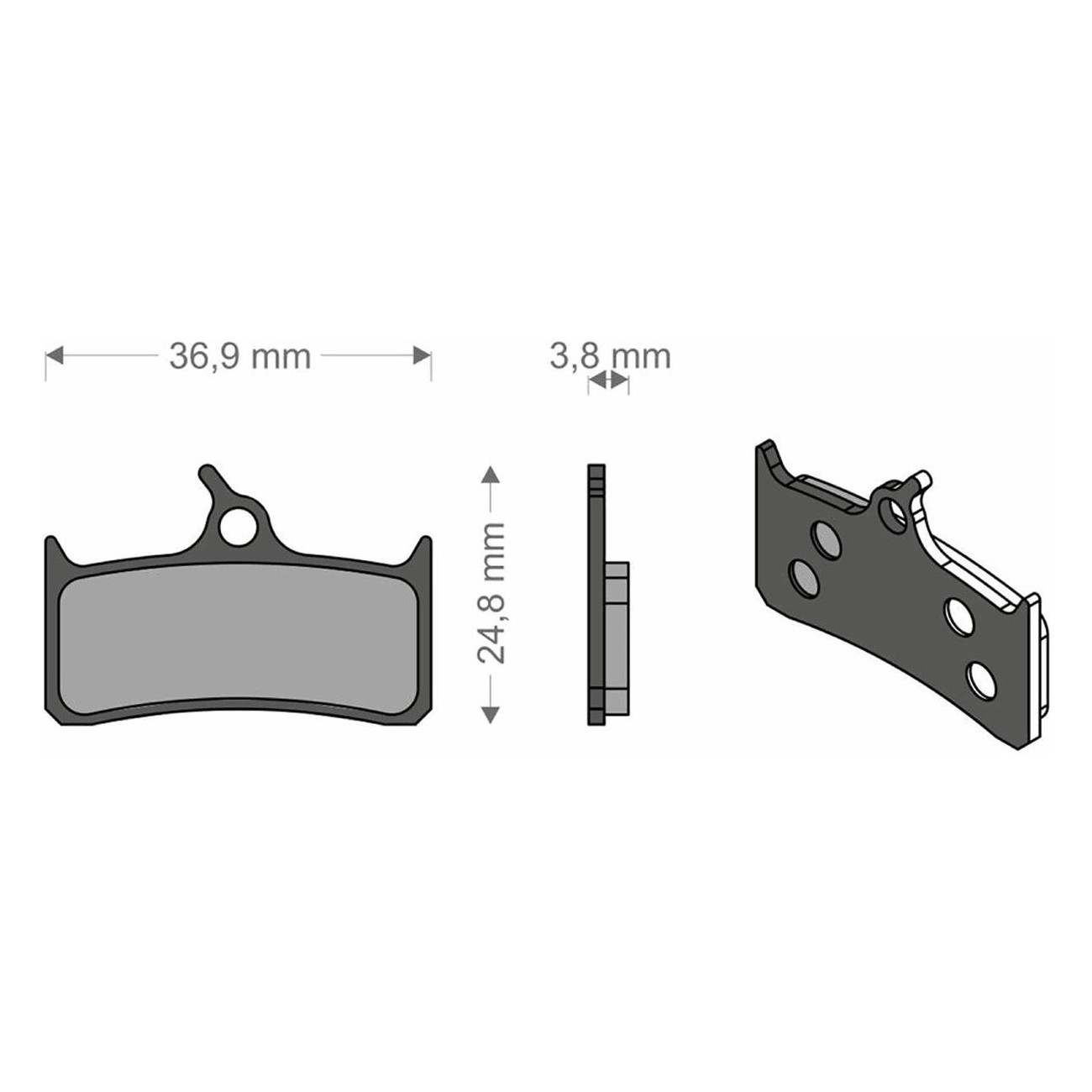 Organic Brake Pads for Shimano XT, Hope Mono, SRAM, Grimeca, Trickstuff - 1