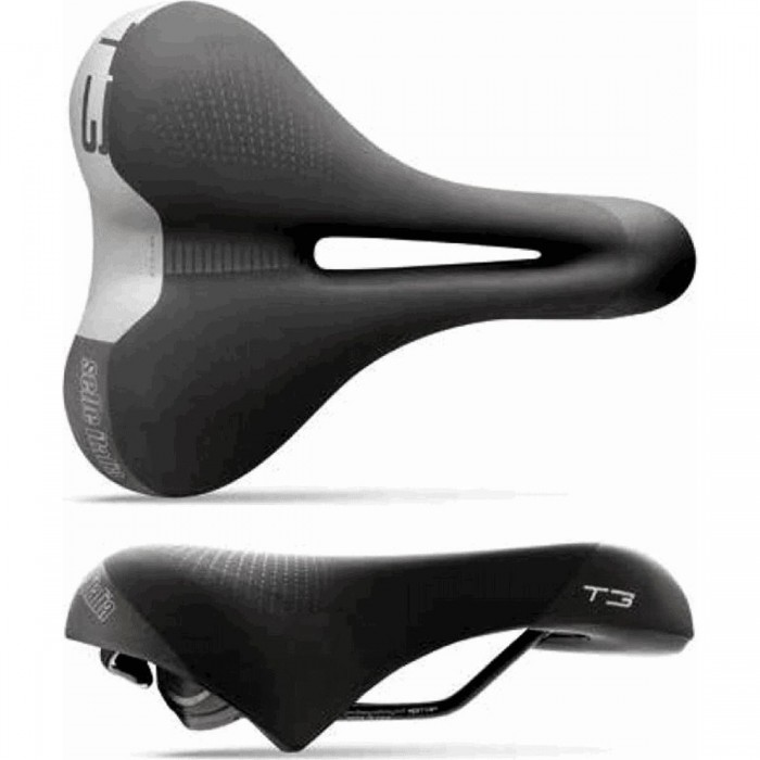 T3 Gel Flow Black Saddle 210x267mm - Comfort Sportouring, 480g - 1