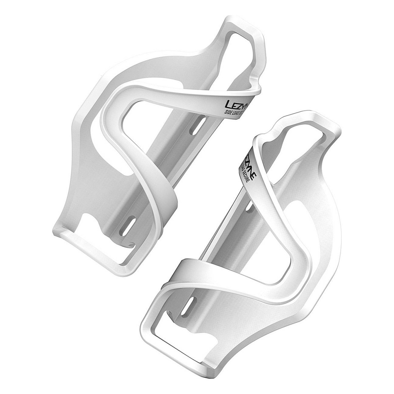 Support de bouteille Lezyne Flow Cage SL-Pair Blanc - Duo Léger et Robuste pour Cyclistes - 1