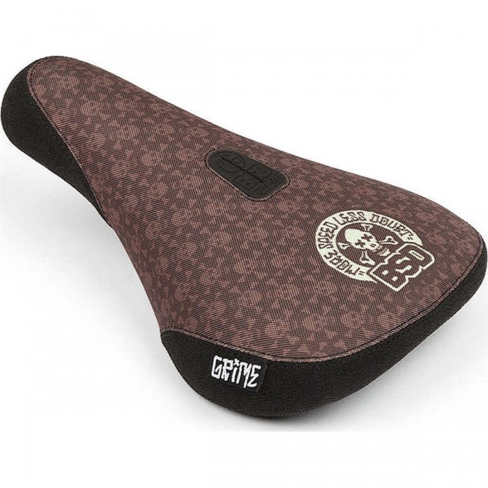 Grime Fat Pivotal Brown Seat with Kevlar Cover and Cox Denim Signature - 1