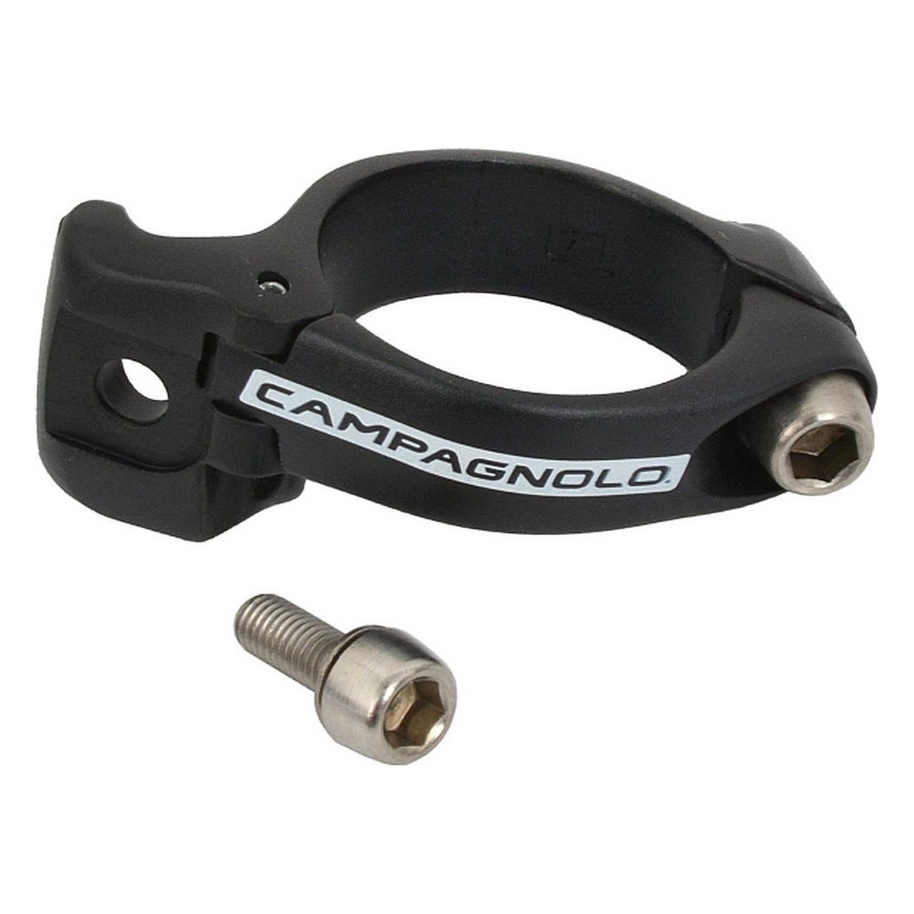 Record Black Clamp 32mm for Weld-On Derailleurs - Essential for Non-Prepared Frames - 1