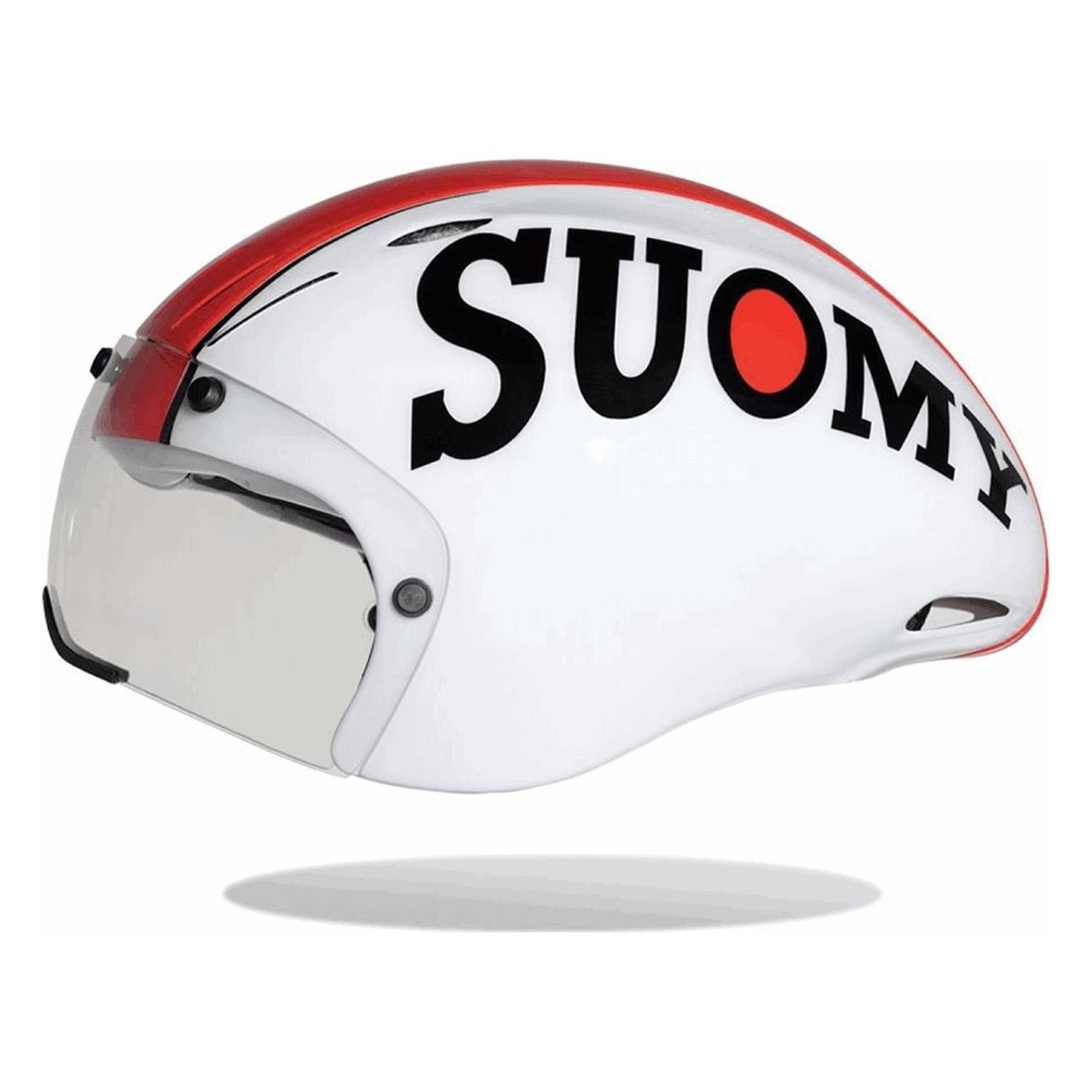 Casco SUOMY GT-RS Crono Blanco/Rojo - Talla Única 54/61cm, Ligero y Seguro - 1