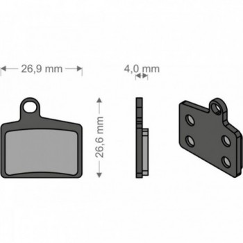 Pastillas Orgánicas para Frenos Stroker Ryde y Radar Hayes Brenta - Freno Eficaz - 1