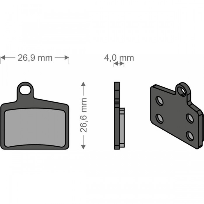 Organic Brake Pads for Stroker Ryde and Radar Hayes Brenta - Reliable Stopping - 1