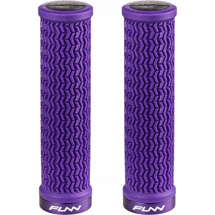 HOLESHOT 31mm Bicycle Grips CNC Aluminum Purple 115g - FUNN - 1