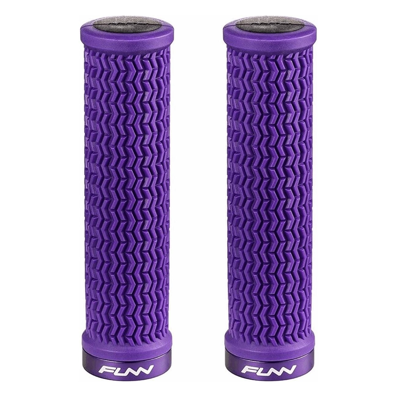 HOLESHOT 31mm Bicycle Grips CNC Aluminum Purple 115g - FUNN - 1