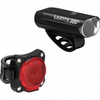 Set de lumières de vélo Micro StVZO 300+ et Zecto StVZO Noir Y17 - Sécurité optimale - 1