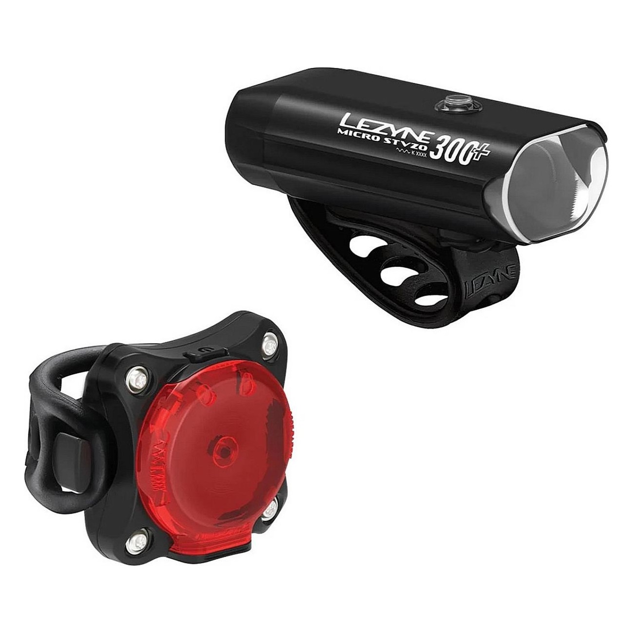 Micro StVZO 300+ / Zecto StVZO Black Y17 Bicycle Light Set - Optimal Safety - 1