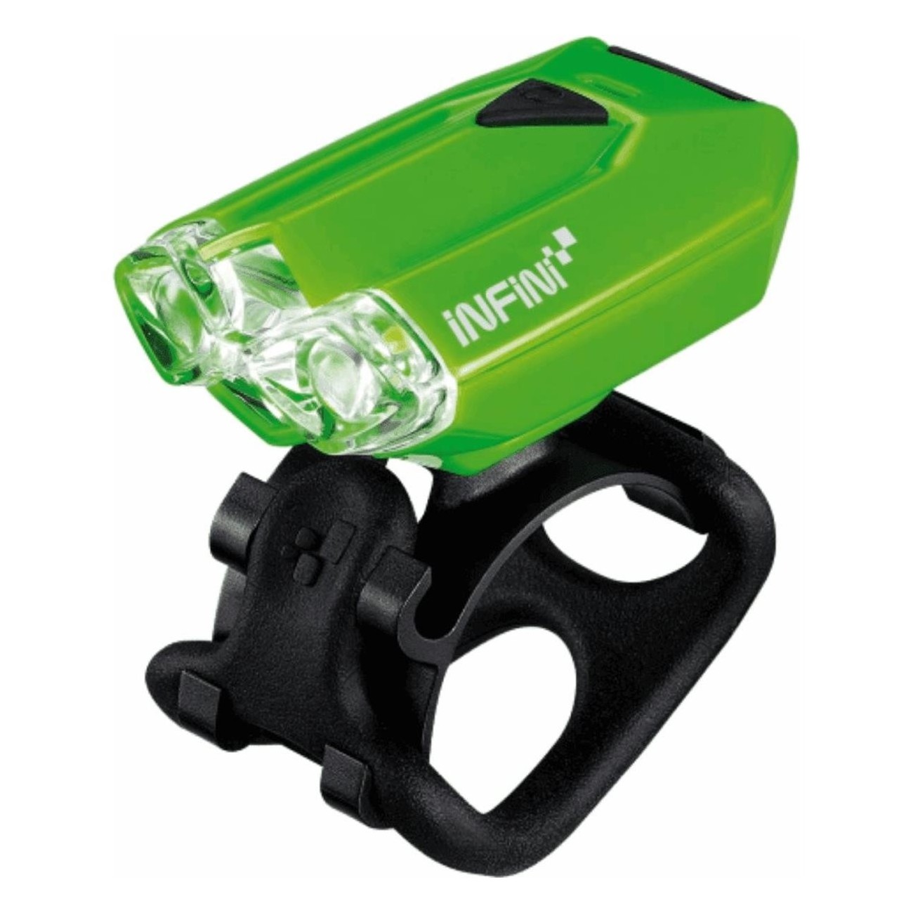 Luce Anteriore Ricaricabile INFINI LAVA 2 LED 80 Lumen USB Verde per Bicicletta - 1 - Luci - 4712123261218