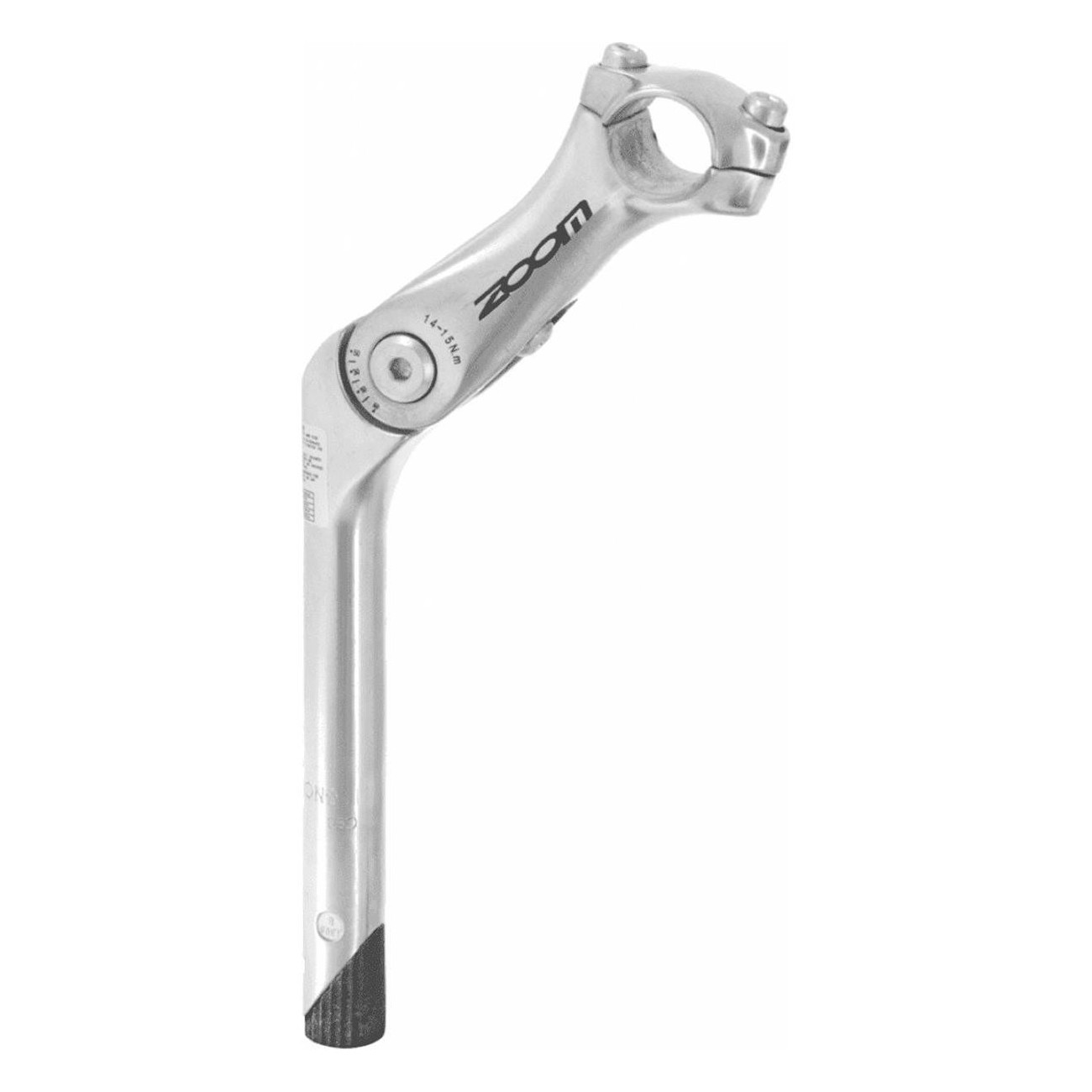 Adjustable Aluminum Handlebar Stem Silver 22x90 mm for CTB Bicycle - 1