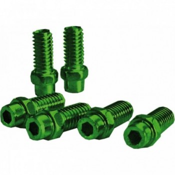 Kit de Pines de Pedal Freerider 8mm en Aluminio Verde - 40 Piezas Exustar - 1