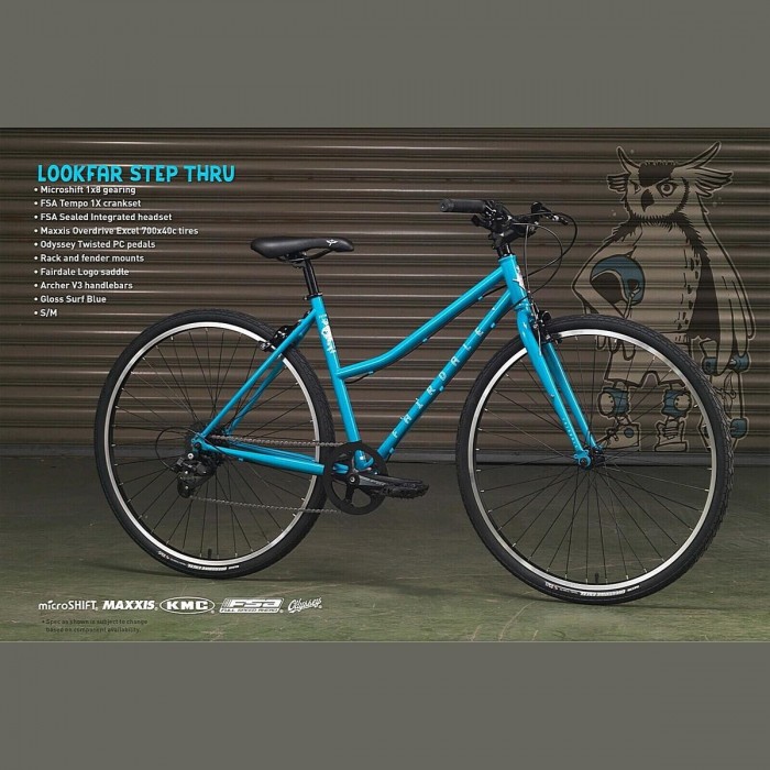 Bicicleta Fairdale Lookfar Step Thru S/M Azul - Versátil y Robusta - 1