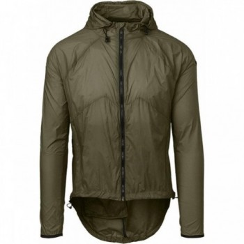 Veste Antivento Unisexe Vert Militaire XL en Polyester avec 3 Poches - 1