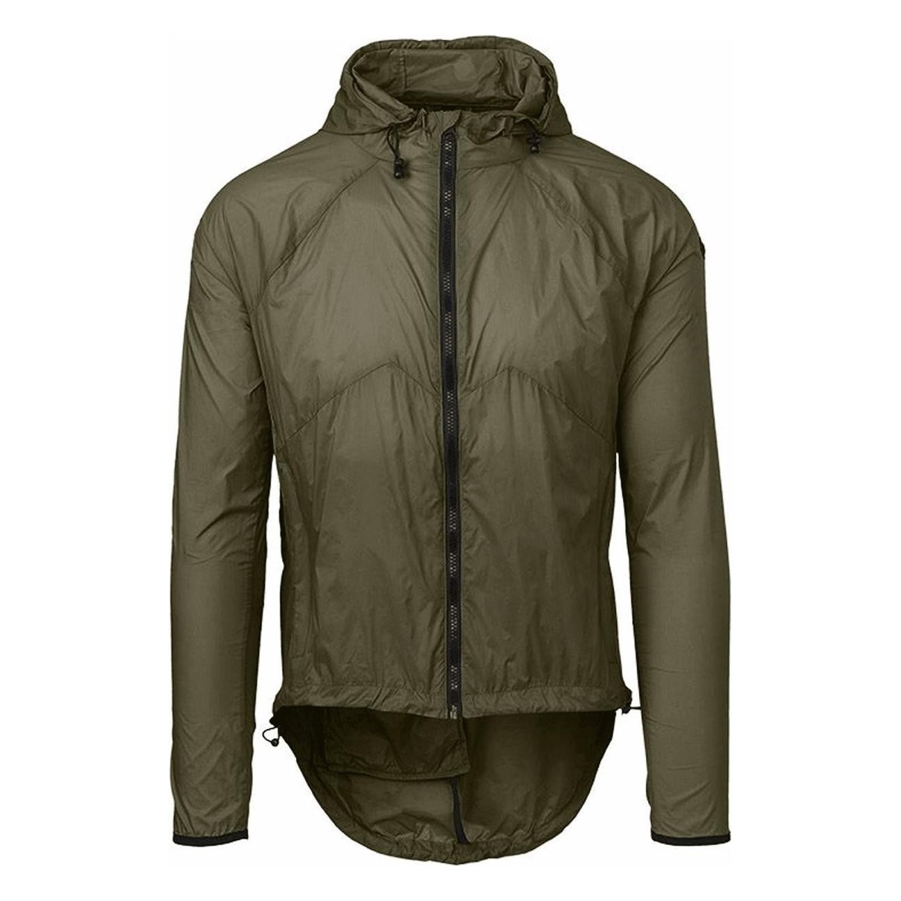 Veste Antivento Unisexe Vert Militaire XL en Polyester avec 3 Poches - 1