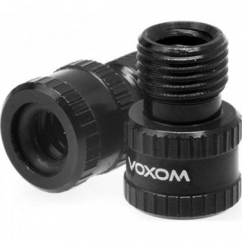 Adaptateur Presta à Schrader Voxom VAD1 - Set de 2 Pièces, Noir - 1