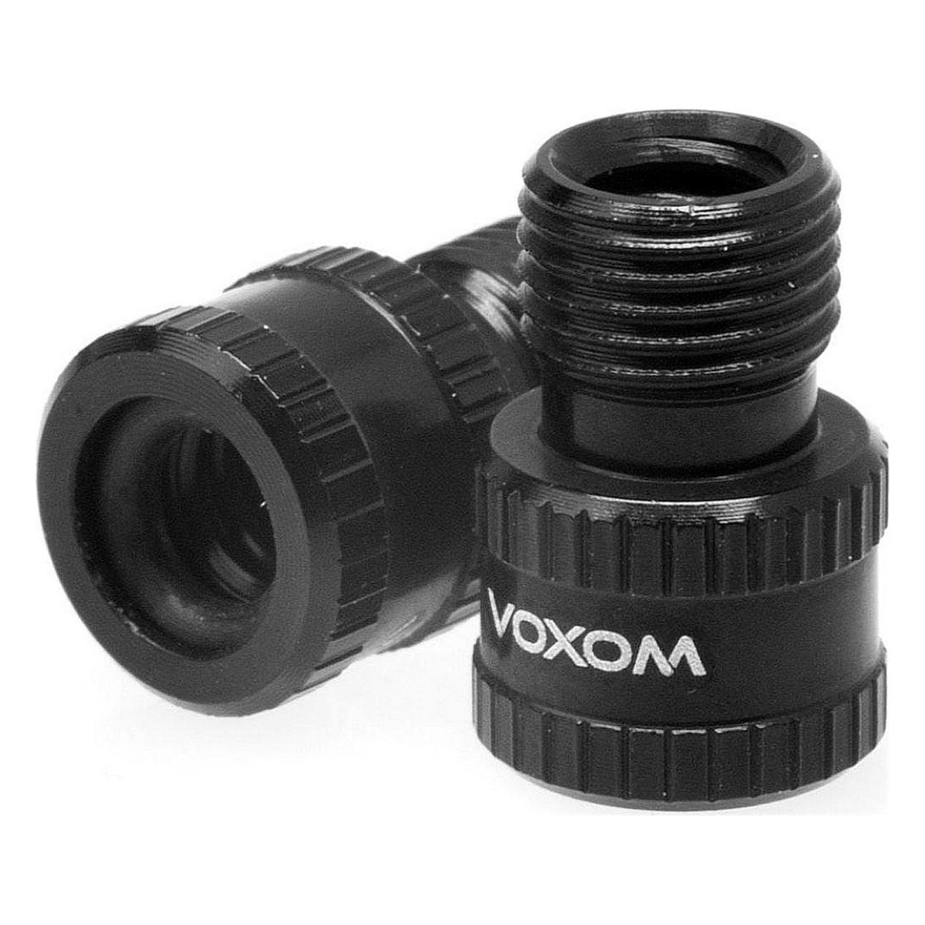 Adaptador de Válvula Presta a Schrader Voxom VAD1 - Set de 2 Piezas, Negro - 1