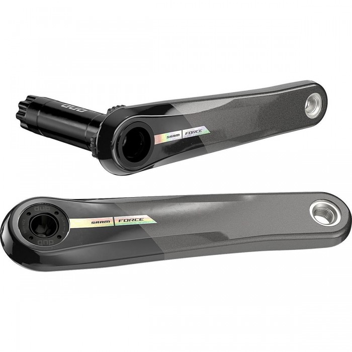 SRAM Force AXS 175mm Iridescent Carbon Crankset, DUB Compatible (Not Included) - 1