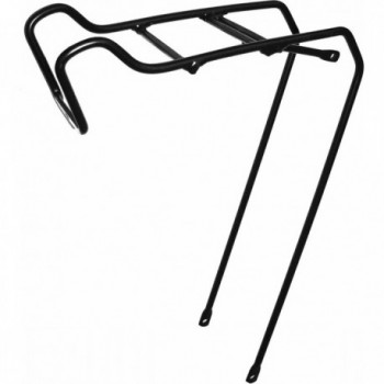 MVTEK Black Aluminum Front Rack for 28' Bicycles with Light Mount - 1