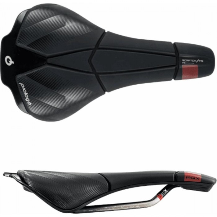 Selle Scratch-M5 AGX 140mm TiroX Noir Unisexe pour Gravel et Cyclocross - 1