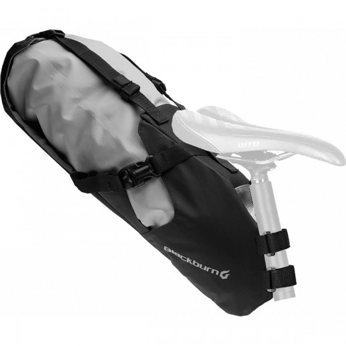 Waterproof Underseat Bag 11L Black, 495g - Extra Large Capacity for Cycling Adventures - 1