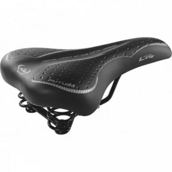 Sella Future Man Citybike Nera con Molle, 250x190 mm, Comfort e Stile per Bicicletta Urbana - 1 - Selle - 8051772125592