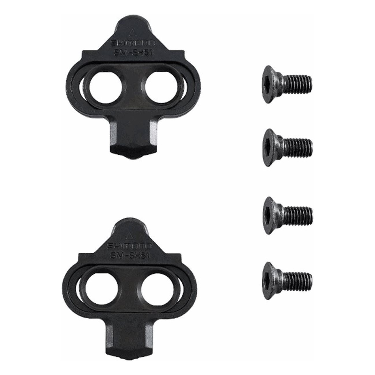 Tacchette Shimano SPD-SL SM-SH51 per Pedali Road, Oscillazione 4°, Nero - 1 - Tacchette - 4550170646967