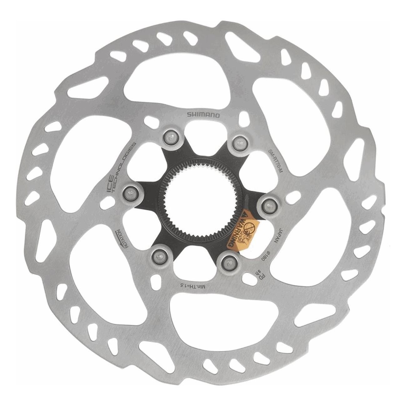 Shimano SLX ISM-RT70 Ice Tech 180mm Brake Disc with Center Lock - 1