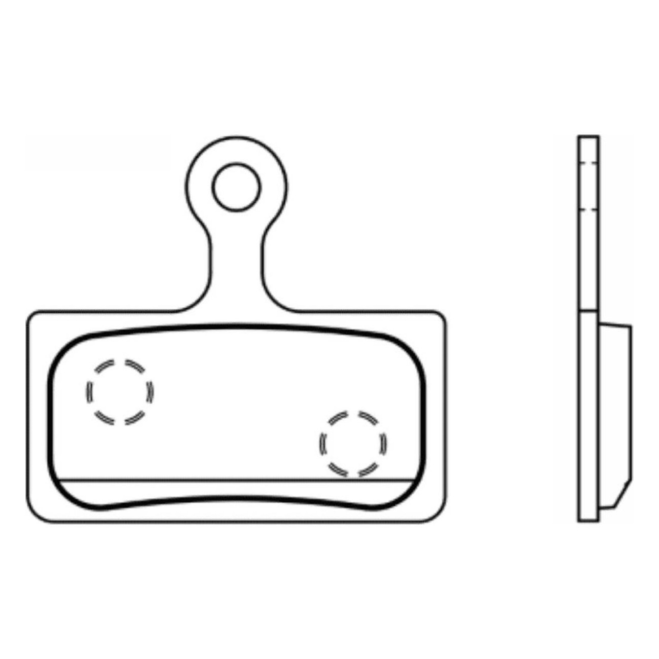 Paar semi-metallische Bremsbeläge kompatibel mit Shimano XT 2012 und mehr - 1