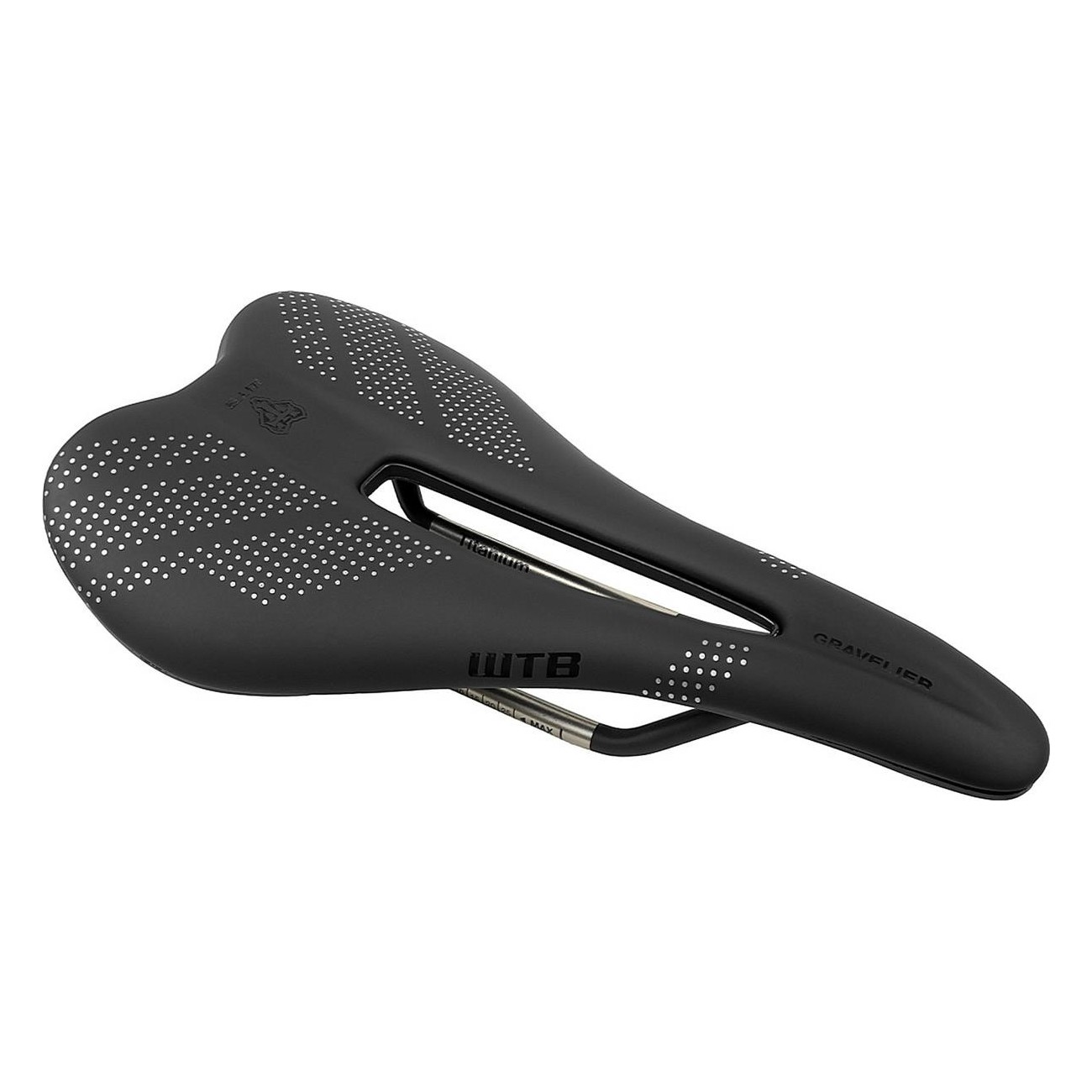 Medium Gravelier Titanium Saddle for Gravel Bikes - Optimal Comfort & Performance - 1