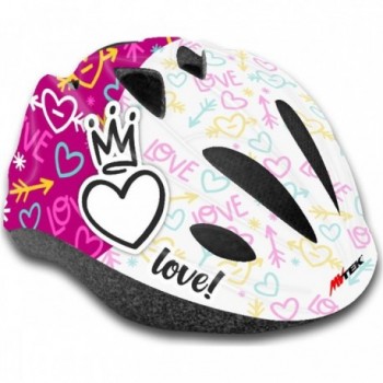 Casco Junior Fucsia MVTEK Talla Única 52/56 cm EN1078 con Ventilación - 1