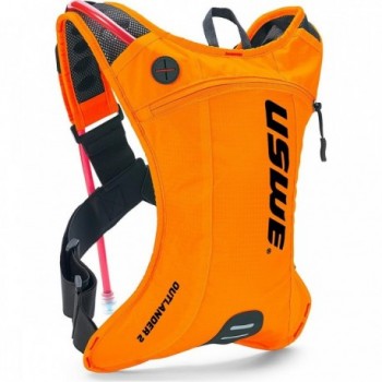 Mochila Hidratante USWE Outlander 2 Litros Naranja para MTB, Carretera y Gravel - 1